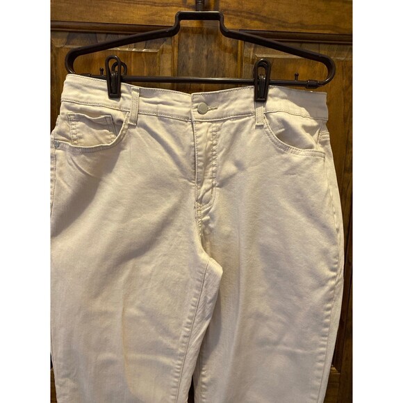Bandolino Jeans Caroline Size 12 Cream Lightweight Pants 98% Cotton 2% Spandex - Picture 3 of 12